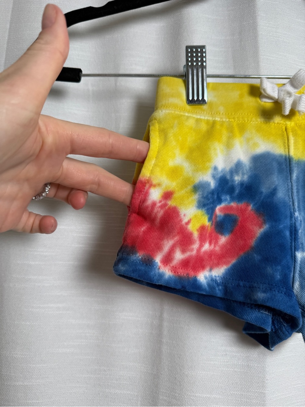Ralph Lauren Polo Tie Dye Baby Shorts Multicolor Logo Sweat Shorts | Size 9M - Picture 8 of 14